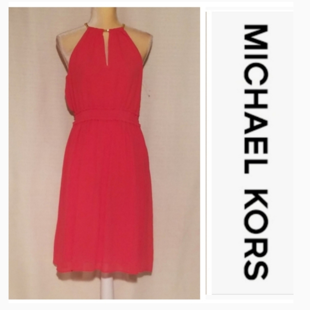 Michael Michael Kors Sangria dress chain neckline